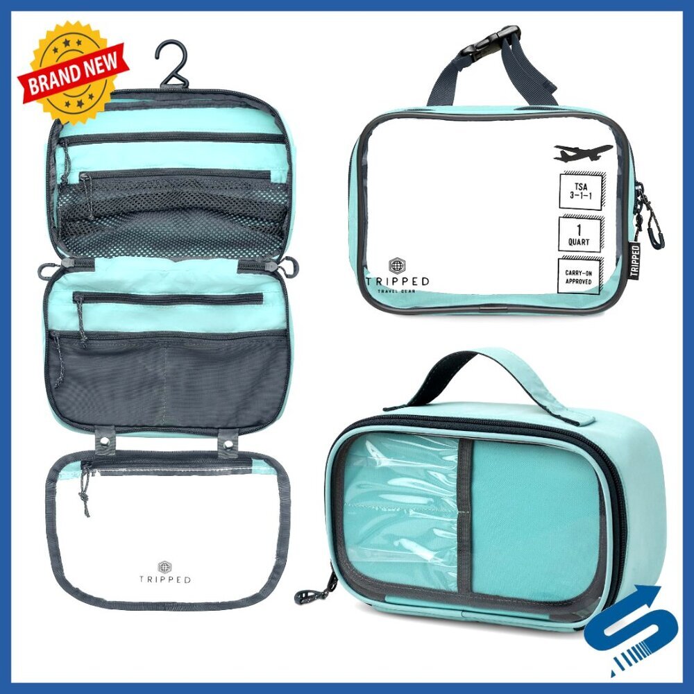 Travel Toiletry Bag Set Hanging Organizer Cosmetic Pouch Ultralight Compact